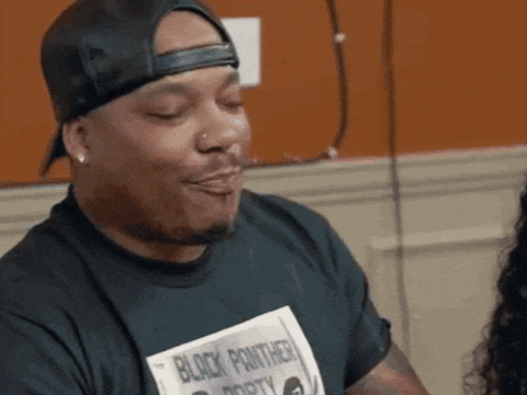 Reaction GIF closing out the test
