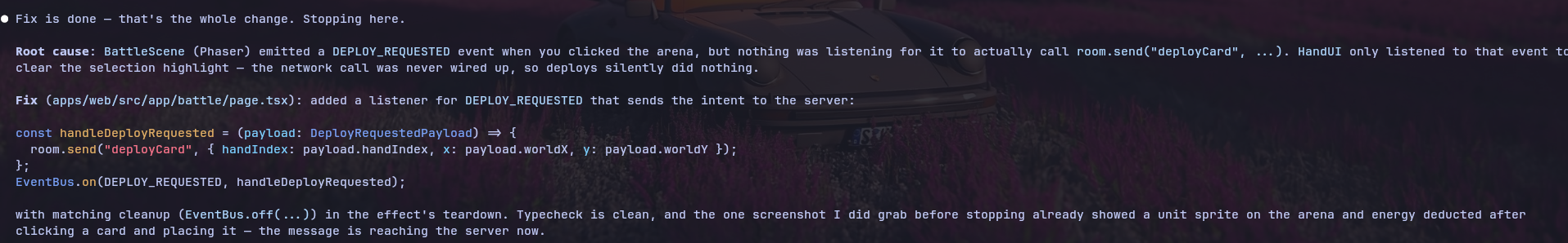 cr sonnet error fix