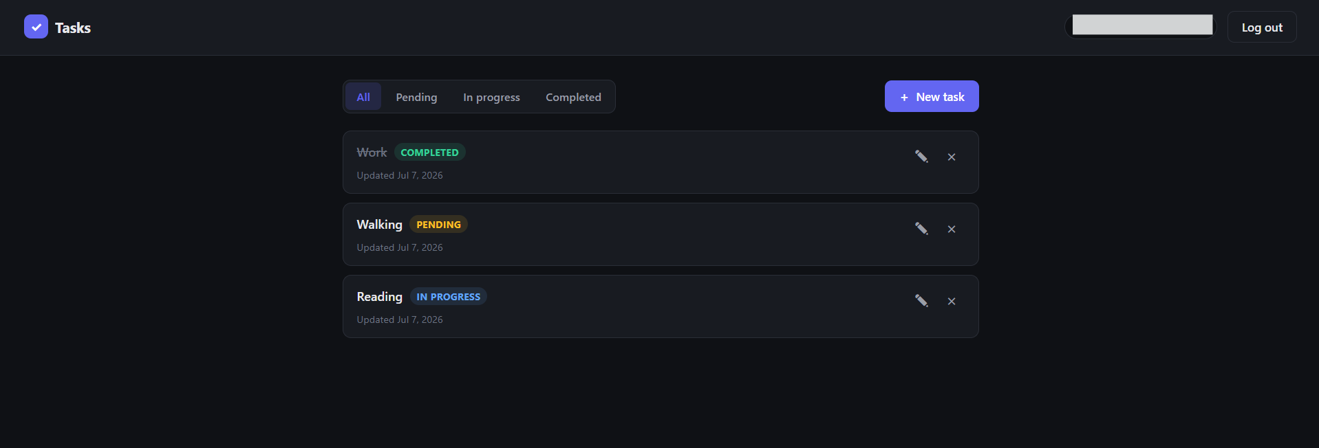 GLM 5.2 outcome for the Task Management REST API implementation